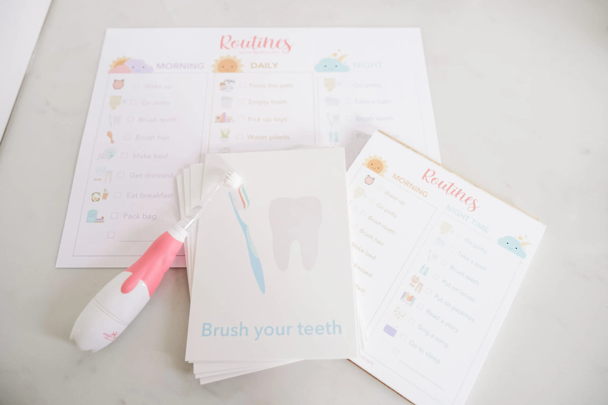 Morning Routine Flashcards - BIG FRENCHIES