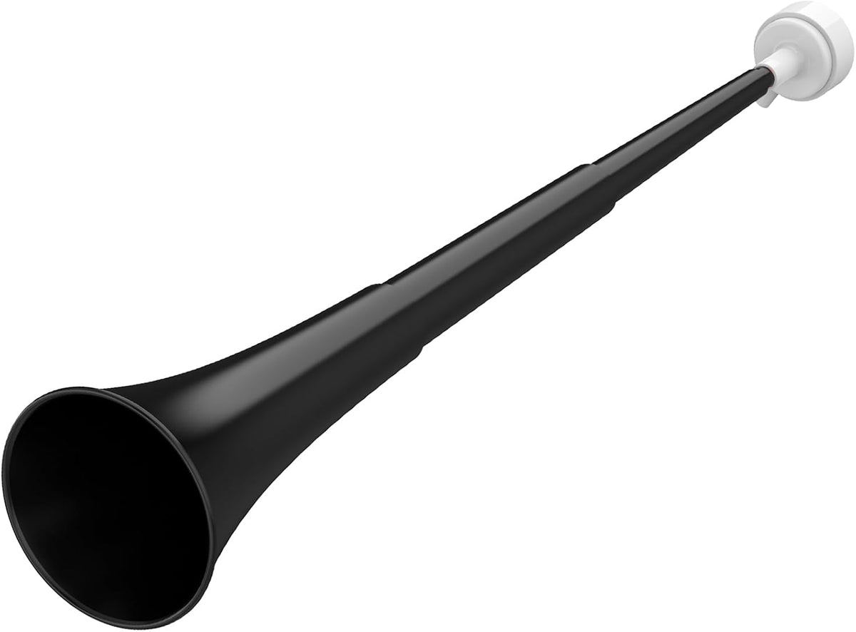 Collapsible Stadium Horn 24 Inch Vuvuzela Trumpet Blow Horns - Black