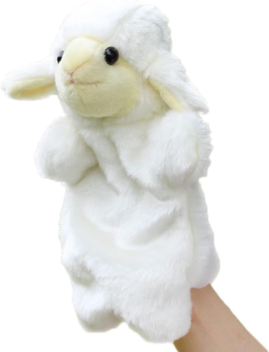 RIY plush rabbit farm animal hand puppet for storytelling and pretend play - view 10