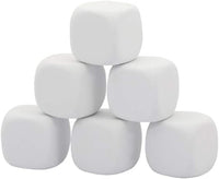 QIDIWIN 12 blank white EVA foam dice for kids to paint and decorate - view 4