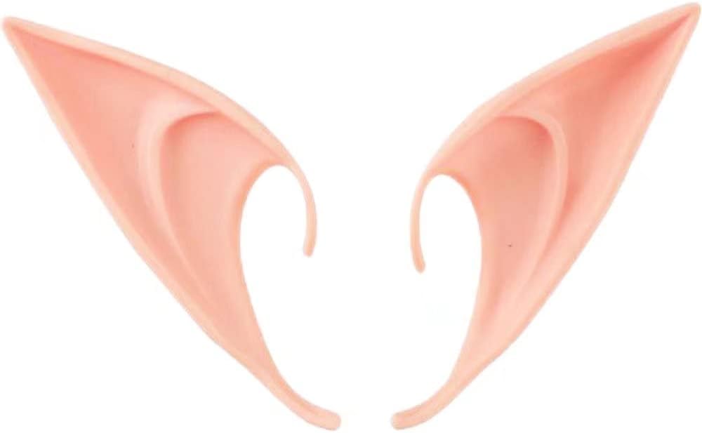 COOLJOY short pointed elf ears, 1 pair in light tone for cosplay - view 2