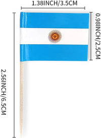mflagperft 100-pack American flag toothpicks with double-sided paper USA flags on wooden picks - view 20