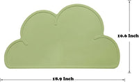 Love Dream Silicone Pet Feeding Food Mat Dog Cat Placemat with Raised - Light Green - image 2