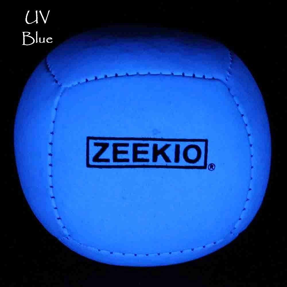 Zeekio Lunar set of 3 UV reactive six-panel juggling balls - view 26