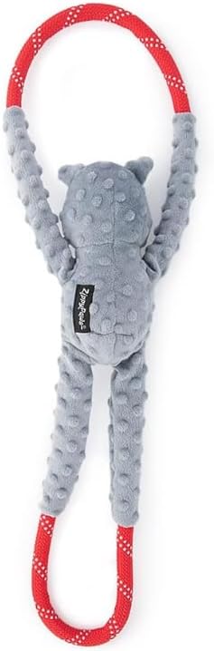 ZippyPaws RopeTugz Durable Dog Pull Rope Toy, Blue Monkey - Koala / 28 x 6 x 3 in - image 3