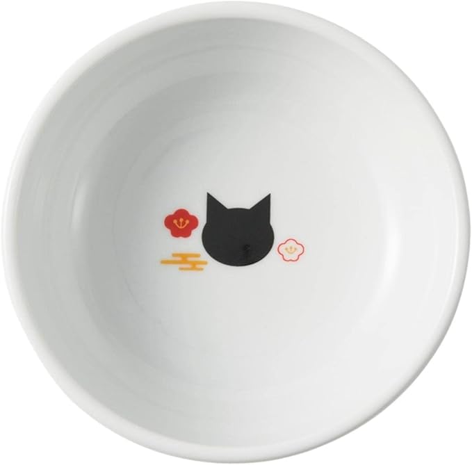 Necoichi Raised Stress Free Cat Food Bowl, Elevated, Backflow Prevention, Dishwasher and Microwave Safe, No.1 Seller in Japan! (Fuji Limited Edition, Large)