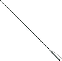 Weaver EquineWeaver Leather Stock Whip with Rubber Handle and 10" Popper, Green/White