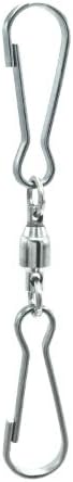 LGEGE stainless steel wind spinner swivel clips, 20 pack dual clip hooks - view 2