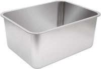Kichwit Large Stainless Steel Cat Litter Box with High Sides, Metal Litter Pan for Cat, Non Stick Smooth Surface, Easy to Clean (17.5" L x 13.5" W x 7.9" H)