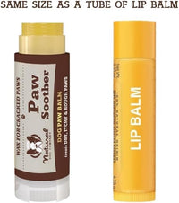 Natural Dog Company Paw Soother Balm for Dogs 0.15 oz Stick, Organic Soothing & Moisturizing Relief for Dry, Cracked Paws, Winter Healing Relief, Gentle & Lick-Safe