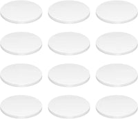 Ceramic White Coralline Coral frag Plugs Coral frag Base Round 20pc – Essentials for Fish - round，70mm，12pcs