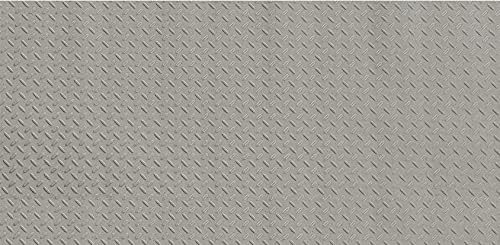 RESILIA Heavy Duty Garage Floor Runner & Protector Mat - Slip Resistant Diamond Plate PVC Mats - Water, Spill, & Stain Resistant, Sandstone (4 feet x 8 feet), Made in The USA