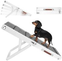 Pawaboo 2026 Upgraded Small Dog Ramp for Couch Foldable - W-white / 80×30cm-for couch