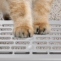 Enclosed Stainless Steel Cat Litter Box with Lid, XL Extra Large Litter Box for Big Cats, Metal Litter Pan High Sided, Never Absorbs Odors, Anti-Urine Leakage, Include Scoop (SH-Light Gray)