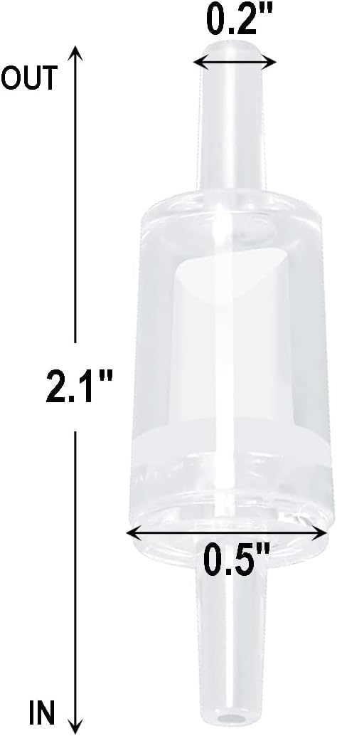 AQUANEAT Aquarium Check Valve - Clear - image 2