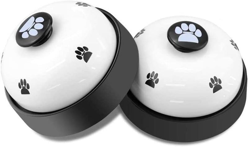 Dog Training Bell, Set of 2 Dog Puppy Pet Potty Training Bells - White