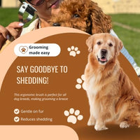 Shedding Tool – Undercoat Rake and Deshedding Brush for Pets, Detangling Brush, Grooming Comb, Cat Brush, Dog brush for Shedding LTANIOLAK