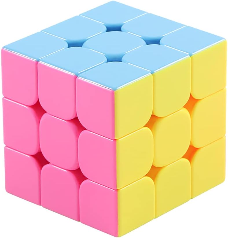 CAILEZHI 3x3 speed cube, 56 mm magic cube puzzle with bright color tiles