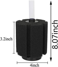 ALEGI 4 Pcs Large Aquarium Sponge Filter for 40-80 Gal Betta Fish Tank – Essentials for Fish - Medium for 20-50 Gal 4 Pcs - image 3
