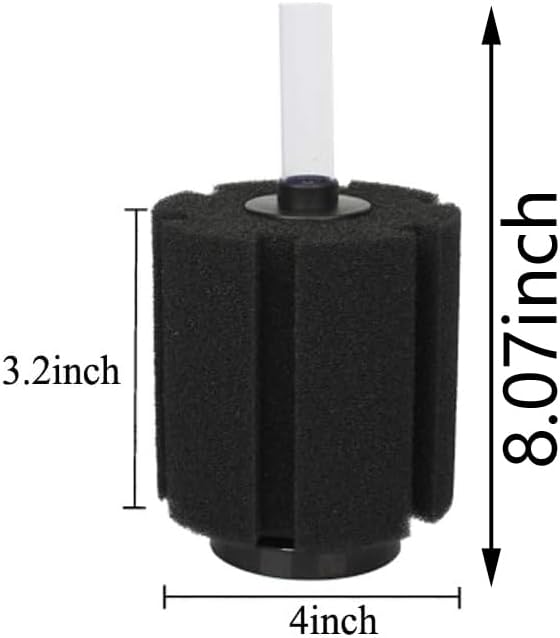 ALEGI 4 Pcs Large Aquarium Sponge Filter for 40-80 Gal Betta Fish Tank – Essentials for Fish - Medium for 20-50 Gal 4 Pcs - image 3