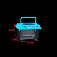 20 Pack Small Plastic Reptile Carrier Tarantula Enclosure Snake Breeding Box Hatching Container for Spider Fish Turtle Hermit Crab Bearded Dragon Lizard (5.1 x 3.5 x 3.5 Inch)