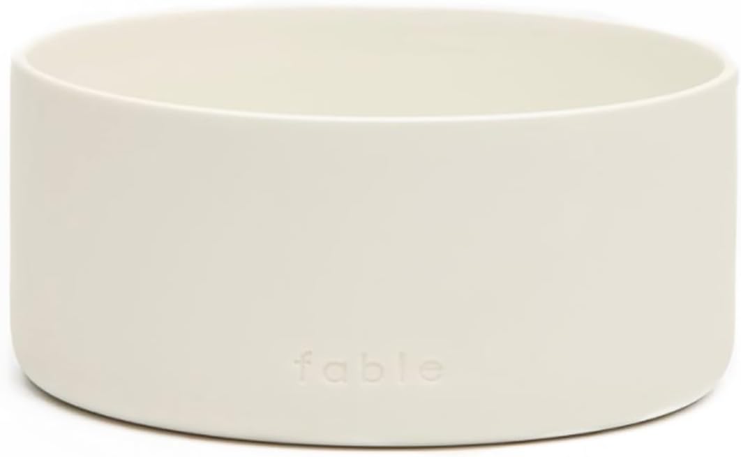 Fable Pets Ceramic Dog Bowl and Cat Dish - M/L/XL / Tofu