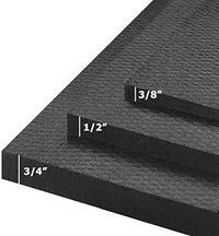 American Floor Mats - Heavy Duty Stall Tiles - Stable/Horse Flooring - Thick, Durable Rubber Solid Black 6 Center Tiles 1/2" Thick Expansion Set