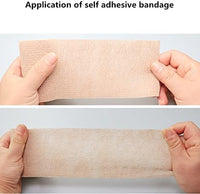 6 Pack 3" x 5 Yards Self Adhesive Bandage Wrap Breathable Cohesive Vet Wrap for Pets, Elastic Self-Adherent Tape for Sports, Wrist, Ankle (Mixed Colors)