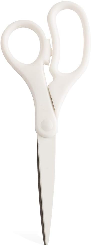 JAM PAPER Multi-Purpose Precision Scissors - Standard (8 Inch) / White