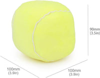 Dog Toys Balls, Chewable Plush Football for Dogs, Soft Pet Ball - Tennis - image 2