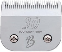 Detachable A Series 30 Blades for Dog Grooming Cuts 1/50" - 0.5mm Japanese High Carbon Steel Dog Clipper Blades & 30 Blade Dog Grooming (Compatible A5 Series Clippers for Dogs Cat (B30)