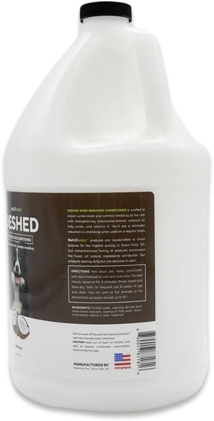 Bark2Basics deshedding dog conditioner, 1 gallon 16:1 concentrate - view 2