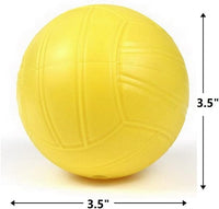 Viminston three yellow 3.5 inch roundnet replacement balls with pump - view 3