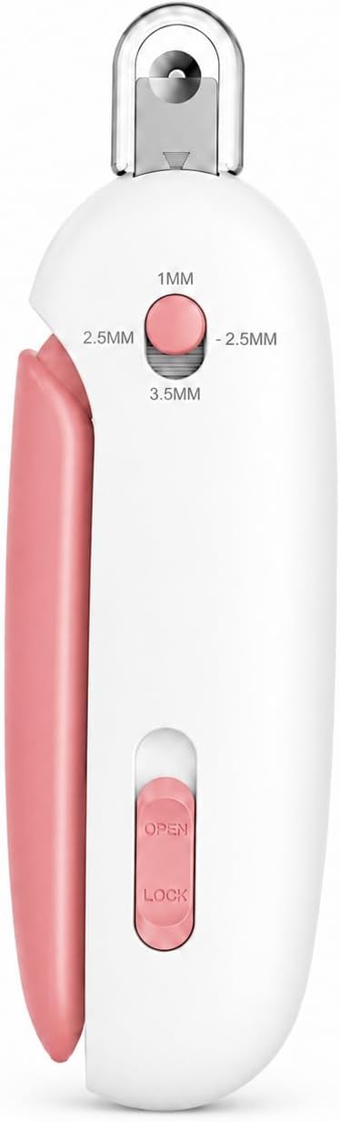 Wanheart Cat Nail Clipper, 4-Size Safety Guard - Pink