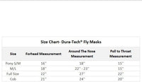 Schneiders Dura-Mesh II Fly Horse Mask with Ears | Reflective Safety Strips | 1000D Poly Vinyl Mesh | 70% UV Protection
