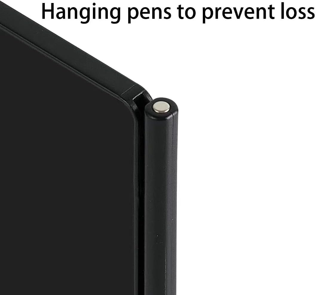 LCD Writing Tablet 6.5in Fine Tip with Leather Case and Hanging Pen – Fun for Kids & Family - Fine Tip Magnetic Erase - image 2