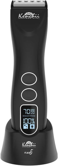 Kenchii Flash 5 Dog Grooming Clipper, Wolf Edition Black - Matte Black
