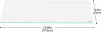 LANDEN Glass Aquarium Lid with Clips for 30x30cm 6.6 Gallon Rimless - Glass Lid / 576x310mm (1 pc) - image 2