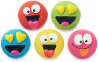 5pk Emoticon Latex Dog Toy - image 4