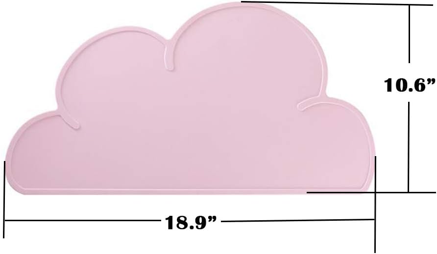 Love Dream Silicone Pet Feeding Food Mat Dog Cat Placemat with Raised - Pink - image 2