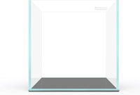 Cube Rimless Aquarium 11 Gallon, Ultra Clear Low Iron Square Fish Tank, L13.8×W13.8×H13.8 Glass Thickness 5mm with EVA Foam Leveling Mat