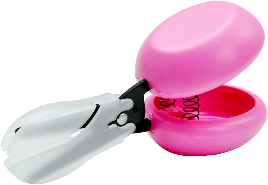 HARAC Adapted Safety Scissors, Tabletop Scissors for Toddlers - Pink
