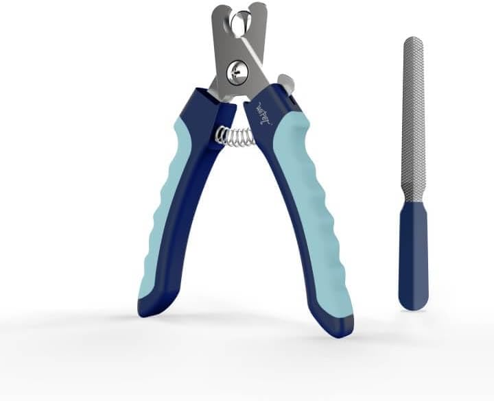 Dog Nail Clippers U10.1, Dog Nail Trimmer Large Breed with Quick Sensor, Razor Sharp Blade - #09 Pale Turquoise
