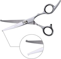 Chibuy curved dog grooming scissors with round tips and 4CR stainless steel blades - view 2