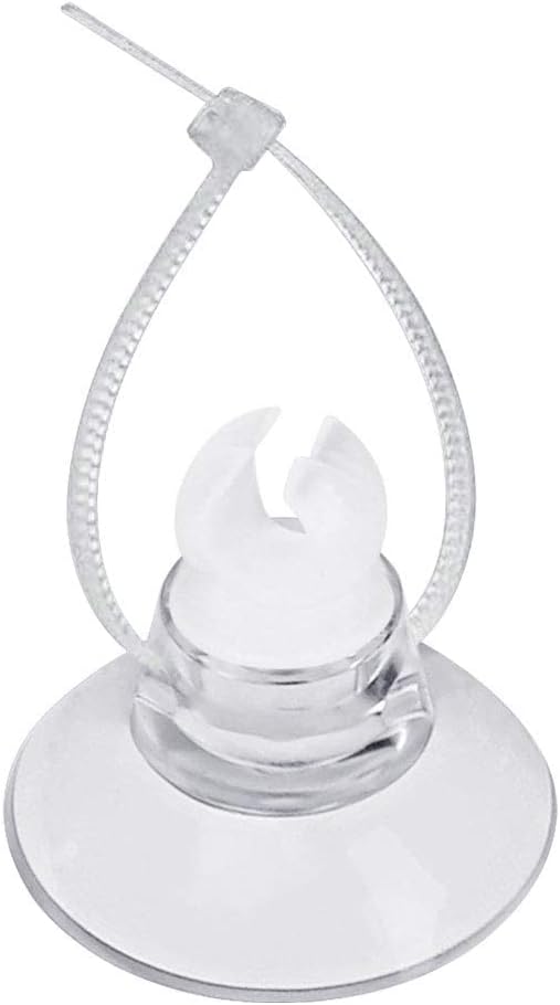 Pawfly 20 Pack Aquarium Suction Cups with Clips and Adjustable Zip - 20 Pack