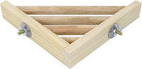 Litewoo Bird Perch Corner Platform Stand Shelf for Birds Budgie Parakeet Cockatiel Conure Cockatoo（Ladder）
