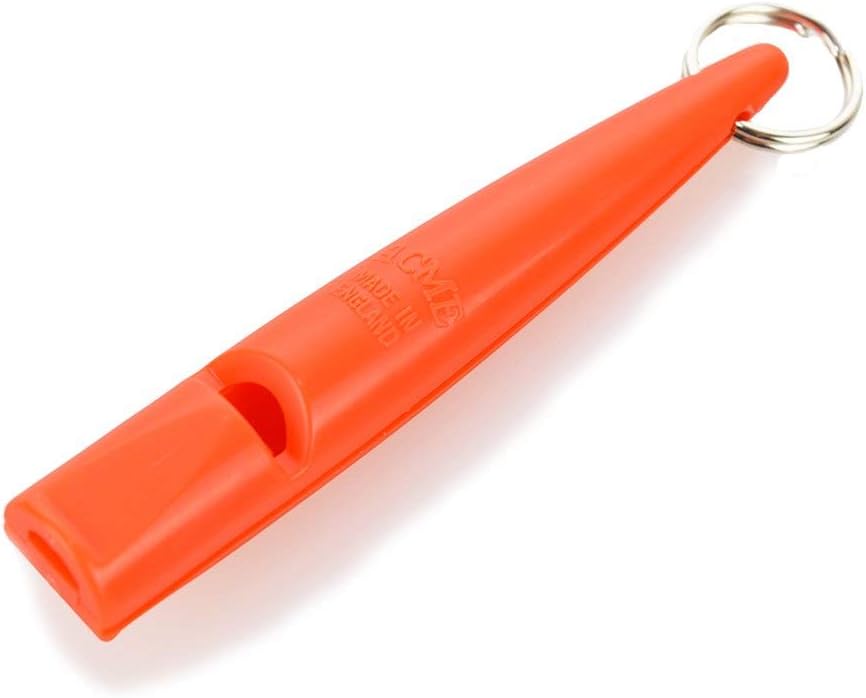 210.5 Orange high tone dog whistle with waterproof pearl