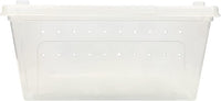 Happy Habitat - Ventilated Enclosure & Breeder Box - for Live Feeder Insects, Reptiles, Amphibians & Other Small Pets - Durable Plastic Portable Terrarium (Medium)