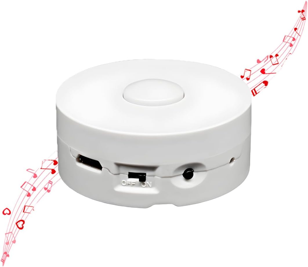XLW voice recorder for plush toys, small white round recordable sound module - view 2