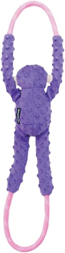 ZippyPaws RopeTugz Durable Dog Pull Rope Toy, Blue Monkey - Purple / 28 x 5 x 5 in - image 2